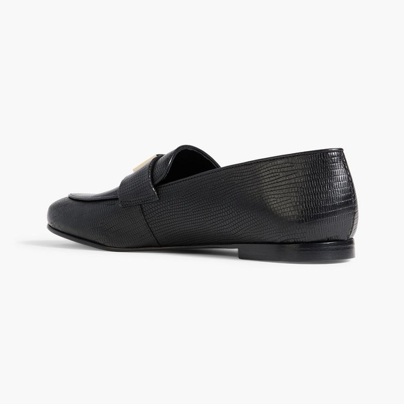 New Anine Bing Corrine Loafers  Black Mini Embossed Size EU40 - Picture 4 of 7